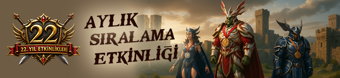 Knight Online Ağustos aylık sıralama etkinliği