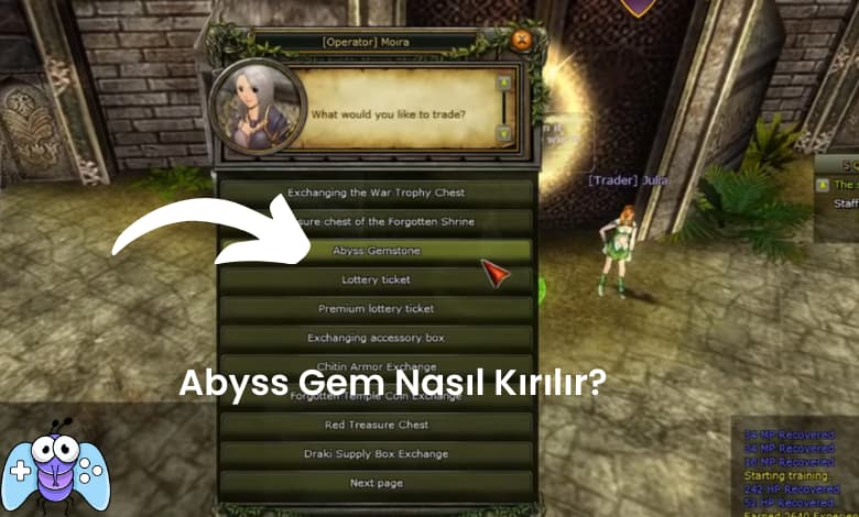 Knight Online Abyss Gem kırdırma ekranı