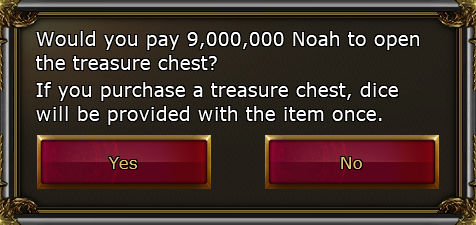 Knight Marble Treasure Chest 9 milyon Noah ödeme ekranı